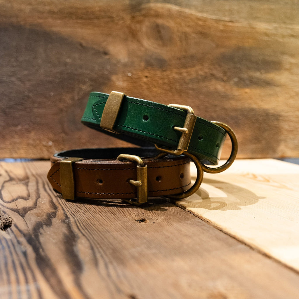 Top Grain Leather Dog Collars
