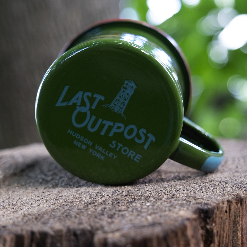 Last Outpost Crossed Axes Enamel Mug